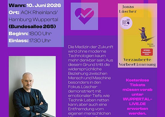 Plakat Lesung Jonas Lüscher